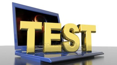 Dizüstü bilgisayarda test