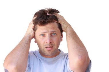 Umutsuz boğuşan zavallı adam