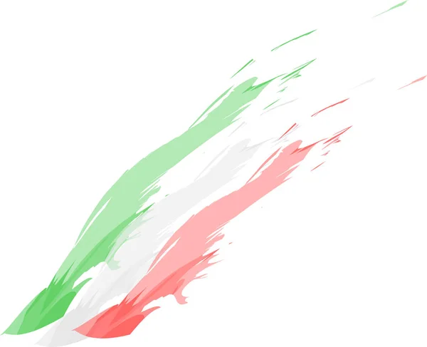 Schets van de Italiaanse vlag — Stockvector