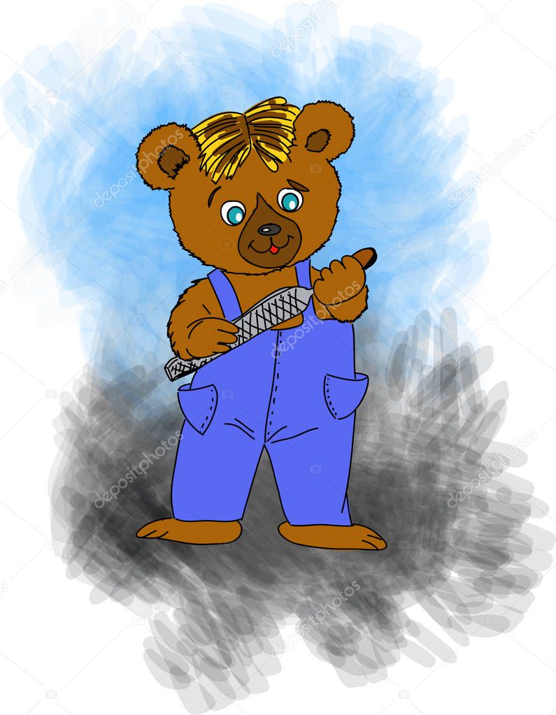 Worker teddy bear
