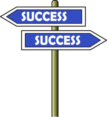 Success - Success street sign - Original clipart