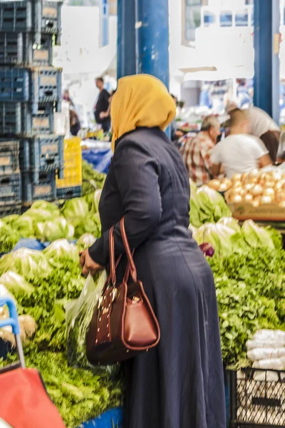 Turkish woman at bazar