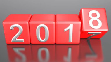 2017-2018 değiştirme - 3d işleme küpler