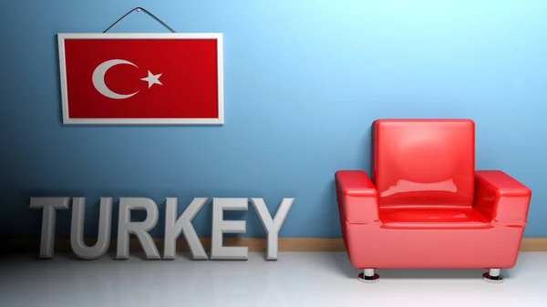 Sala de Turquía - Representación 3D — Foto de Stock