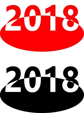 2018 elips kırmızı ve siyah