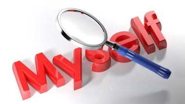 Büyüteç - 3d render kendimi