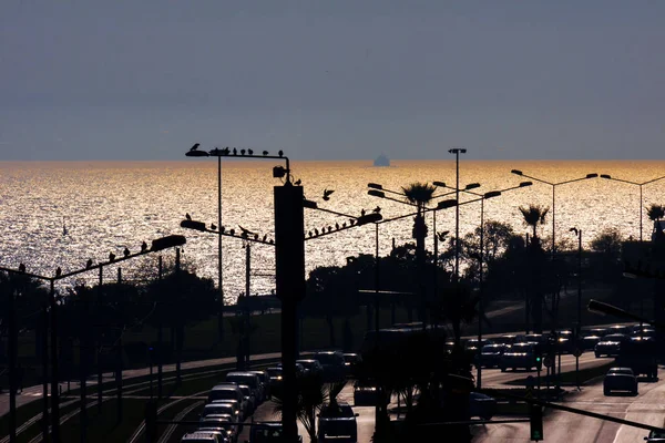 Sunset's coming in Izmir (Turkey) — Stock Photo, Image