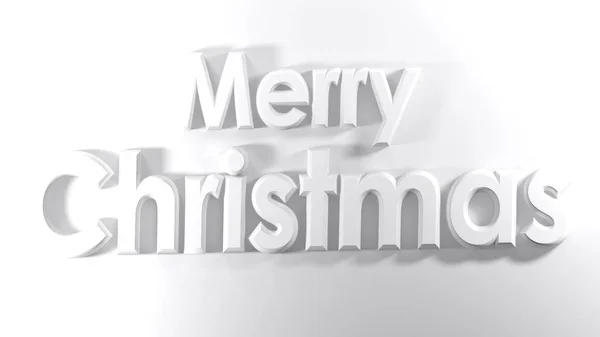 Escritura Feliz Navidad Escrita Con Letras Blancas Sobre Una Superficie —  Fotos de Stock