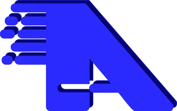 Icône Logo Pour Une Lettre Créée Avec Style Graphique Design — Image vectorielle