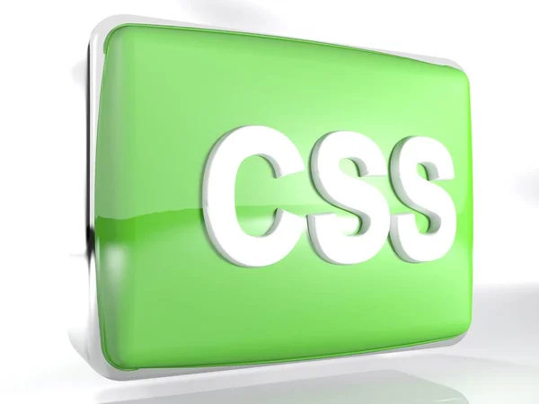 Grön Rundad Box Ikon För Css Filer Rendering Illustration — Stockfoto