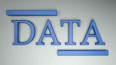 Beyaz bir yüzeyde, iki yatay çizginin bir taraftan diğer tarafa gidip geldiği Veri Yazımı - 3d video canlandırma canlandırması