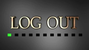 Siyah üzerine yeşil ışıklı bakır çıkış - 3D görüntüleme klibi