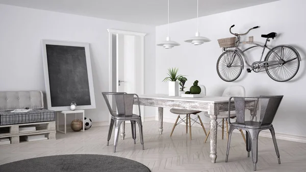 Interieur, modernen Ferienwohnung im skandinavischen Stil mit Küche ... Interieur, modernen Ferienwohnung im skandinavischen Stil mit Küche ...