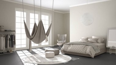 Klasik yatak odası, İskandinav ile minimalist iç tasarım