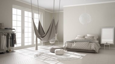 Klasik yatak odası, İskandinav ile minimalist iç tasarım