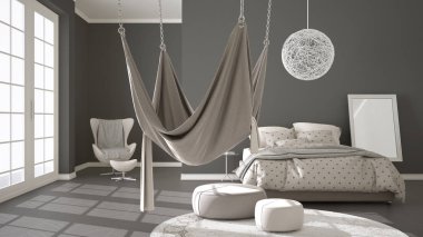 Klasik yatak odası, İskandinav ile minimalist iç tasarım