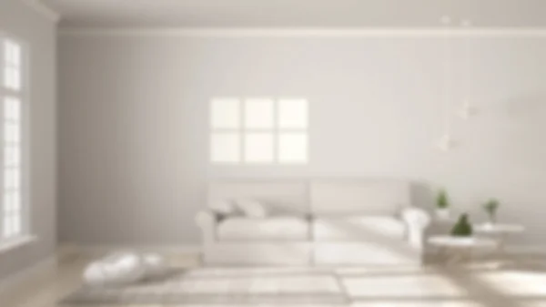 Diseño interior de fondo desenfoque, minimalista simple vida clara , — Foto de Stock