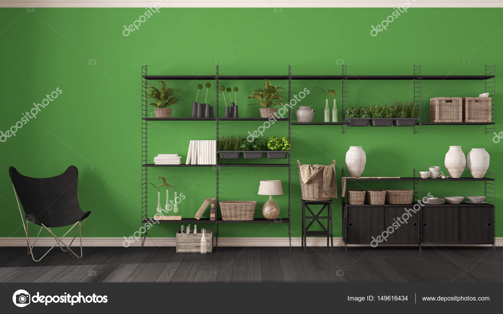 Eco Green Interior Design With Wooden Bookshelf Diy Vertical Ga