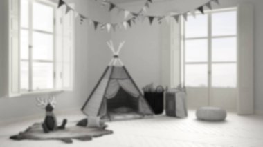 Arka plan dekorasyon, çocuk odası mobilya, sazan ile bulanıklık