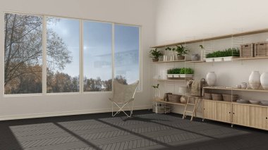 Eko beyaz ve gri iç dizayn ahşap kitaplık, diy ve