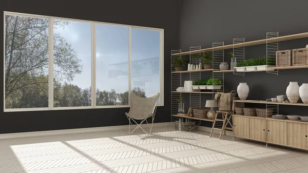 Eko beyaz ve gri iç dizayn ahşap kitaplık, diy ve