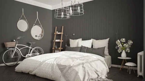 Serie di design d\'interni: camera da letto moderna con grande ... Serie di design d\'interni: camera da letto moderna con grande ...