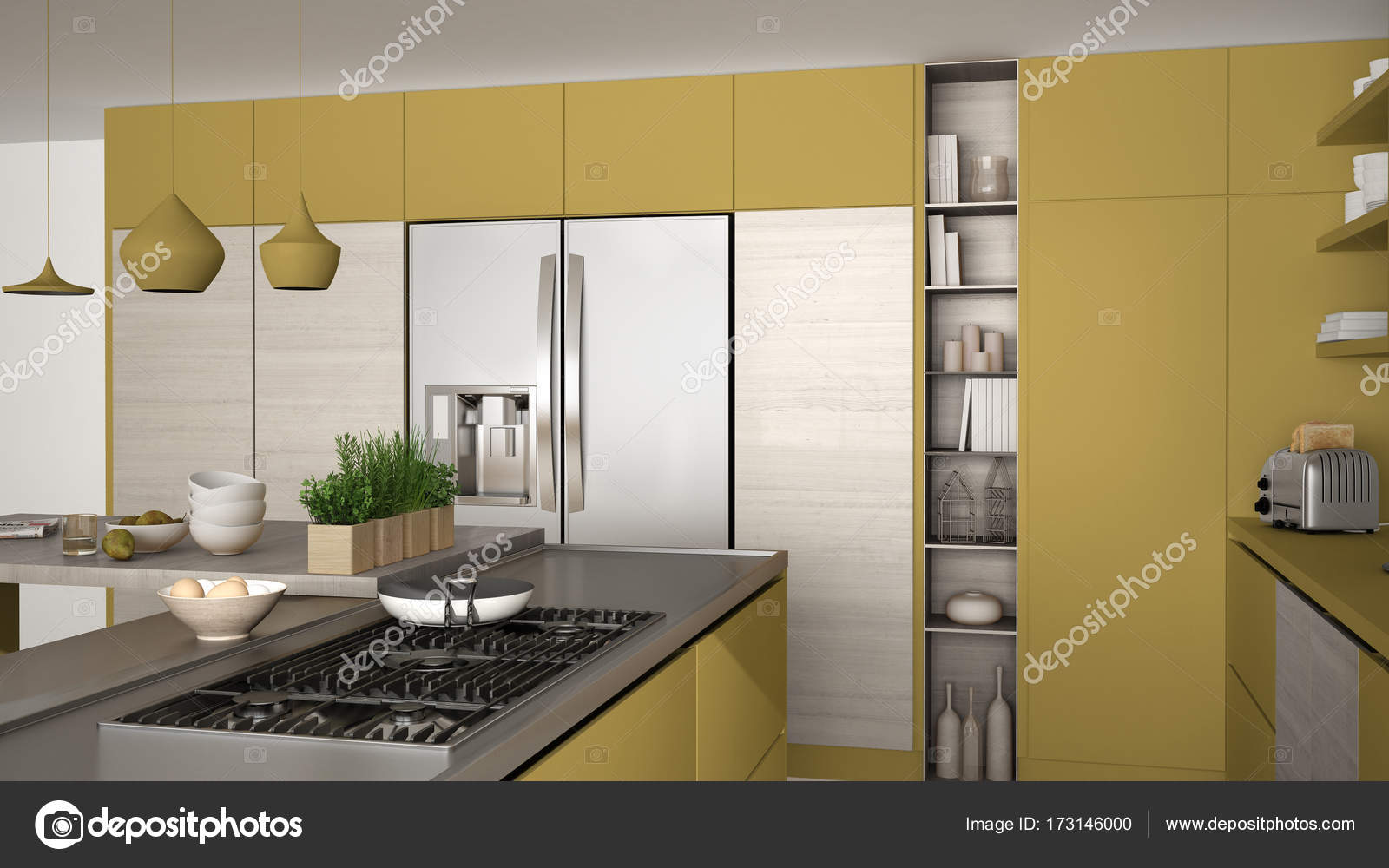 Cucina moderna in legno con dettagli in legno, nelle vicinanze fino ... Cucina moderna in legno con dettagli in legno, nelle vicinanze fino ...