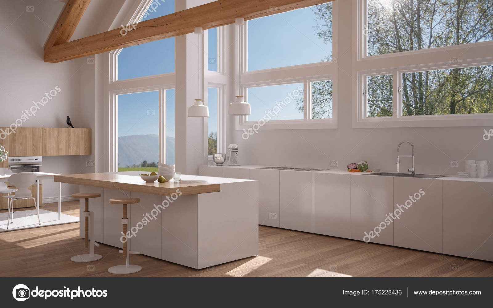 Cozinha Moderna Em Villa Cl Ssica Loft Grandes Janelas Panor Micas Cozinha Moderna Em Villa Cl Ssica Loft Grandes Janelas Panor Micas