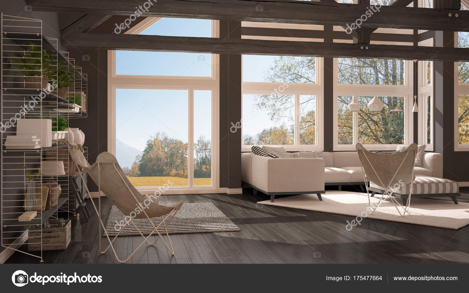 Techo Interior Casa - Idea Sala De Estar