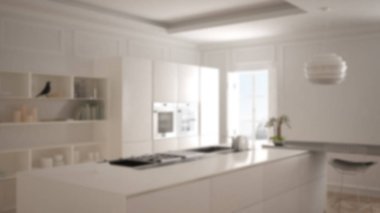 Arka plan iç tasarım, modern mutfak mobilya Klasik Oda, eski parke, minimalist mimarisi bulanıklık