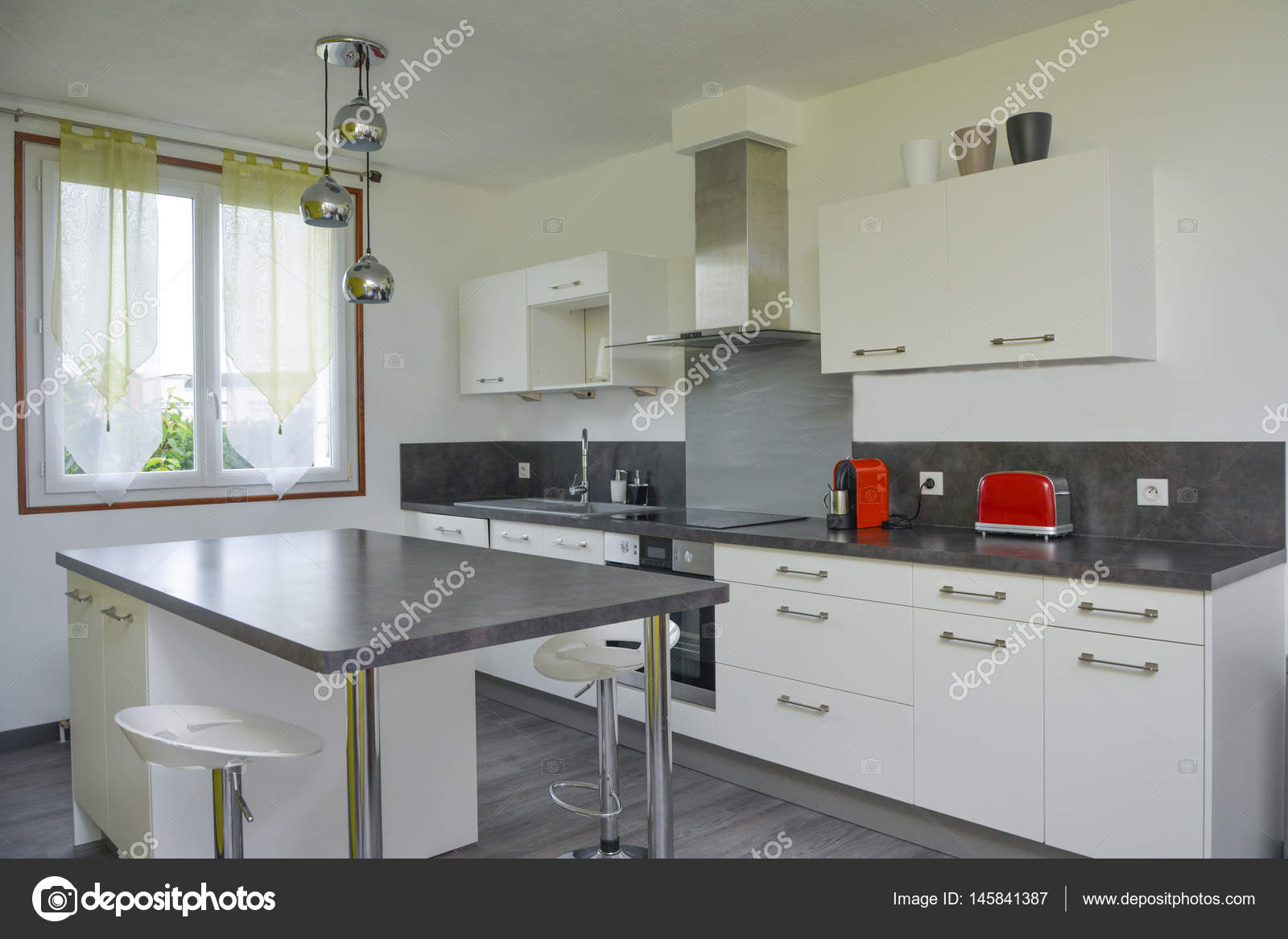 estilo moderno de cocina comedor — Foto de stock © kipgodi #145841387 estilo moderno de cocina comedor — Foto de stock © kipgodi #145841387