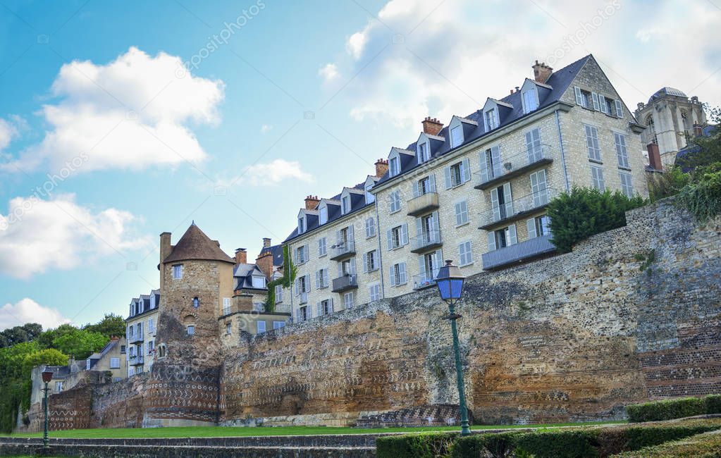 The old Gallo-Roman wall in a le mans