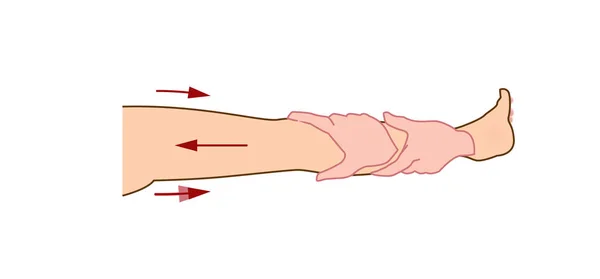 Massage types illustration — Stock Photo, Image