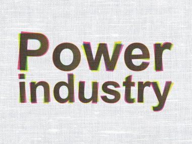 Endüstri konsepti: Kumaş doku arka planda Güç Endüstrisi