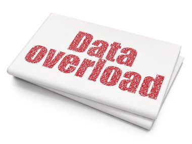 Veri kavramı: veri boş gazete arka plan üzerinde aşırı