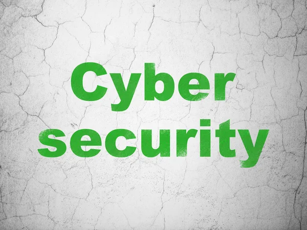 Protection concept: Cyber Security on wall background — Stock Photo, Image