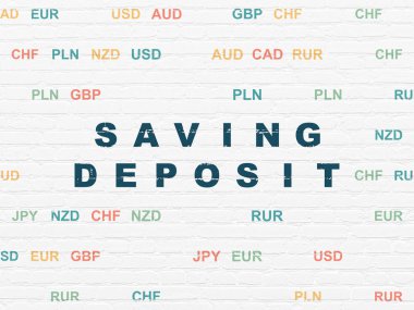 Para kavramı: mevduat duvar arka planda kaydetme