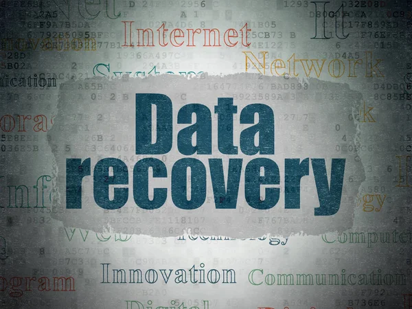 Datagrundlag: Data Recovery på Digital Data Paper baggrund - Stock-foto