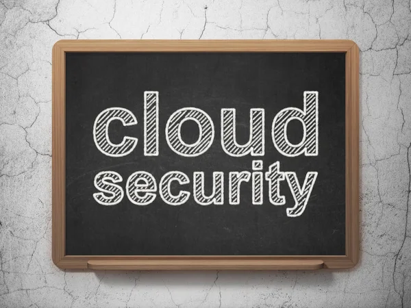 Security concept: Cloud Security on chalkboard background — Stock Photo, Image