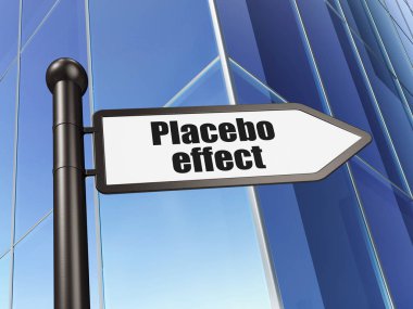 Medicine concept: sign Placebo Effect on Building background clipart