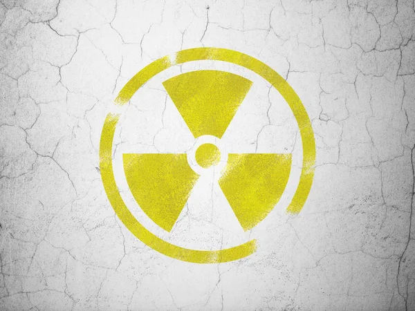 Bilim kavramı: duvar arka plan radyasyon — Stok fotoğraf