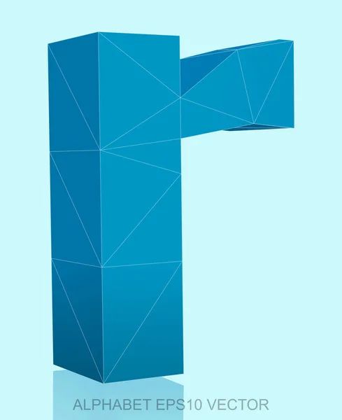 Абстрактный синий 3D-многоугольник 0 с цветом. Вектор EPS 10 . — стоковый вектор