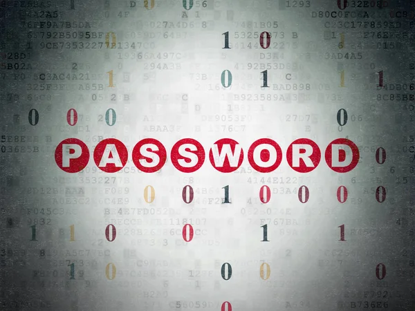 Security concept: Password on Digital Data Paper background — Stock Photo, Image