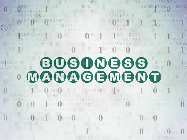 Financiën concept: Business Management op digitale Data-Paper achtergrond — Stockfoto