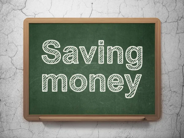 Finance concept: Saving Money on chalkboard background — Stock Photo, Image