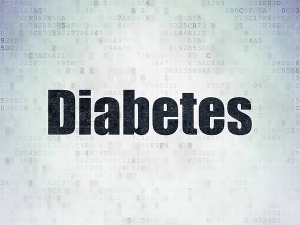 Concepto de salud: Diabetes en los datos digitales Documento de antecedentes — Foto de Stock