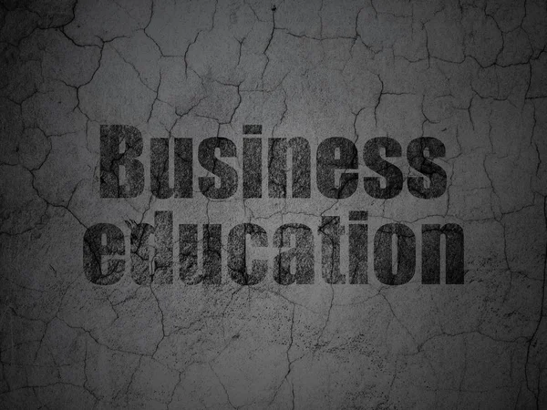 Concept d'étude : Business Education sur fond de mur grunge — Photo