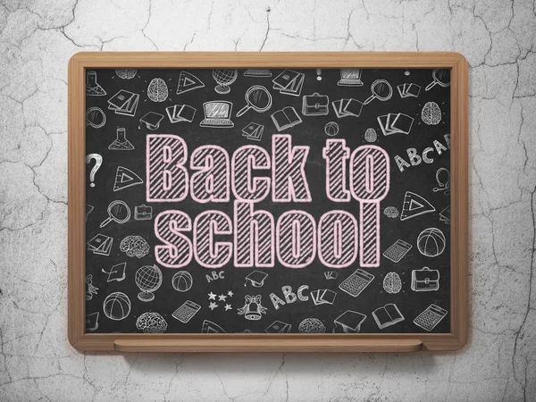 Education concept: Back to School on School board background — Stock Photo, Image