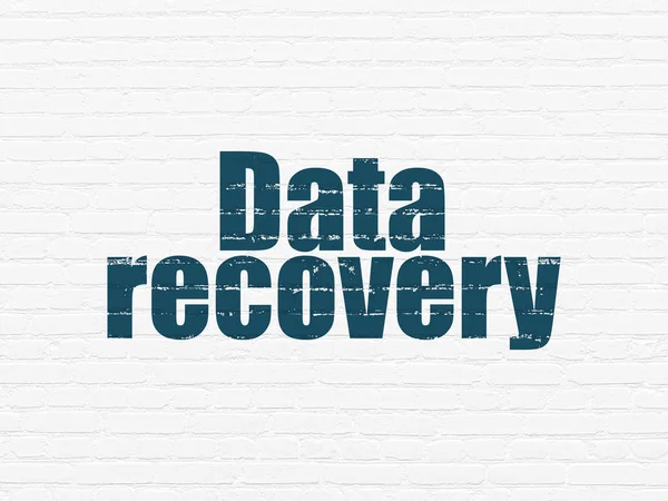 Concetto di dati: Data Recovery su sfondo muro — Foto Stock