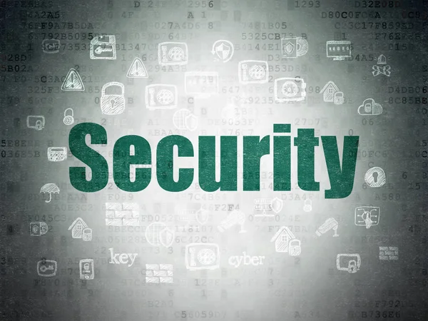 プライバシー概念: デジタル データ用紙の背景上のセキュリティ — ストック写真